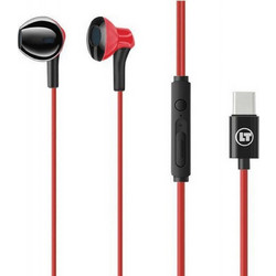 Lamtech LAM021141 Handsfree Earbud USB-C Red