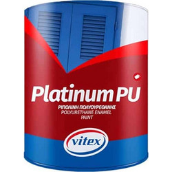 Vitex Platinum Ριπολίνη Διαλύτου Ξύλου & Μετάλλου Λευκό Satin 2.5lt