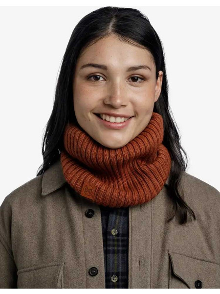 BUFF Κασκόλ Knitted Neckwarmer Comfort BROWN unisex