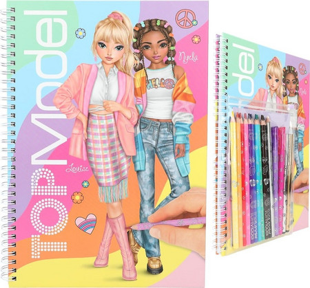 TOPModel Colouring Book with Pen Set (0412943 )