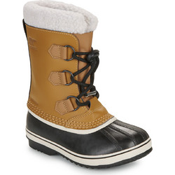 Sorel Childrens Yoot Pac Παιδικές Μπότες Χιονιού Καφέ Δερμάτινες Αδιάβροχες με Γούνα 2117081259