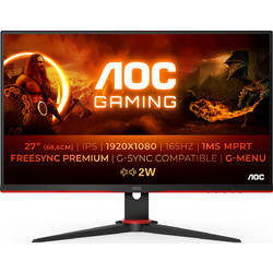 AOC 27G2SPAE IPS Gaming Monitor 27" 1920x1080 FHD 165Hz 4ms