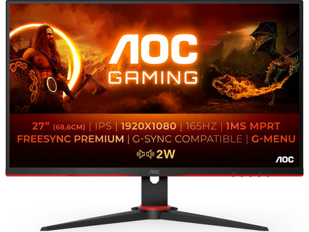 AOC 27G2SPAE IPS Gaming Monitor 27" 1920x1080 FHD 165Hz 4ms