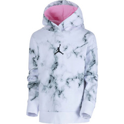 Jordan Printed Παιδικό Φούτερ με Κουκούλα Λευκό 45C593-001