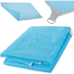 Beach mat ψάθα παραλίας. Εξαφανίζει μαγικά άμμο, χαλικάκια, σκόνη. 200x150cm. Πλέγμα 2 στρώσεων. Μπλε