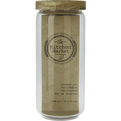 Zaros Δοχείο Αποθήκευσης Γυαλίνο Διάφανο 1000 ml KZ295