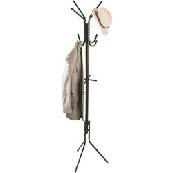 Sidi Home Plast Καλόγερος Μεταλλικός Μαύρος 42x46x175cm