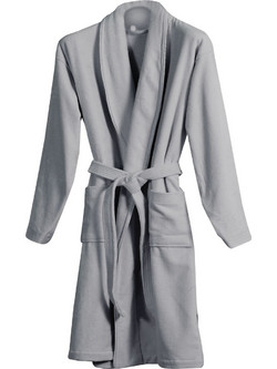 Nef-Nef Homeware Μπουρνούζι Elements Με Γιακά Unit Grey