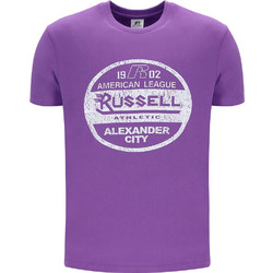 Russell Athletic Ανδρικό Αθλητικό T-Shirt Μωβ A4-036-1-698