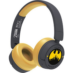 OTL Perental Batman Gotham City Ασύρματα Bluetooth Παιδικά Ακουστικά On Ear Μαύρα Κίτρινα