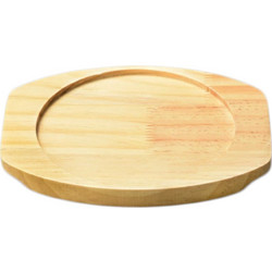 Βάση Σερβιρίσματος Ξύλινη για Τηγάνι 22x19cm Φ20cm