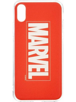 Marvel Logo Θήκη Σιλικόνης για iPhone X/ Xs Κόκκινο