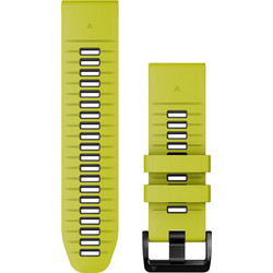 Garmin QuickFit 26mm Λουράκι Σιλικόνης Electric Lime / Graphite (D2 / Descent / Enduro / Epix / Fenix / Foretrex / Instinct / Quatix / Tactix)