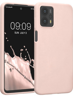 KWmobile Soft Flexible Rubber Cover - Θήκη Σιλικόνης Motorola Moto G13 / G23 - Dusty Pink (60842.10)