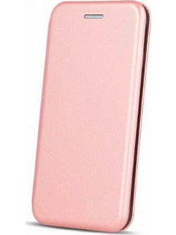 Book Cover Θήκη Δερματίνης για iPhone X/ Xs Χρυσό Ροζ
