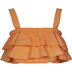 M&B Παιδικό Crop Top Αμάνικο Πορτοκαλί 2327
