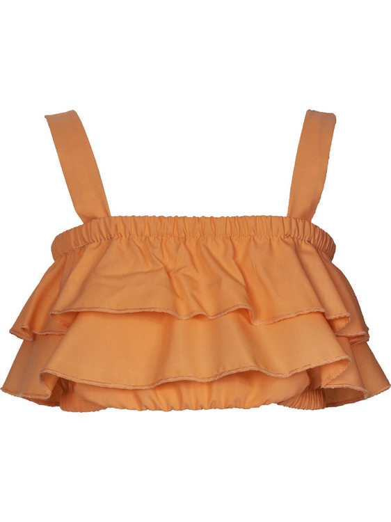 M&B Παιδικό Crop Top Αμάνικο Πορτοκαλί 2327