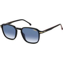 Carrera CA328S 80708 Ανδρικά Γυαλιά Ηλίου Τετράγωνα Κοκάλινα Μαύρα με Μπλε Degradee Φακό