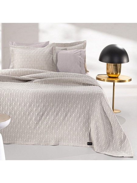 Κουβέρτα Oasis Linen Guy Laroche Υπέρδιπλo 245x260cm Βαμβάκι-Πολυέστερ