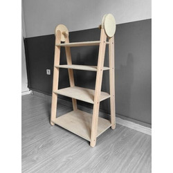 Παιδική γκαρνταρόμπα ντουλάπα με ράφια Woodengoods
