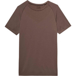 4F Ανδρικό Αθλητικό T-Shirt Καφέ 4FWSS24TFTSM624-80S