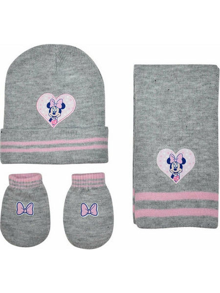 STAMION INF MINNIE MOUSE ΣΕΤ ΜΠΕΜΠΕ 3ΤΜΧ ΚΑΣΚ/ΣΚ/ΓΑΝΤ (D03182-1)