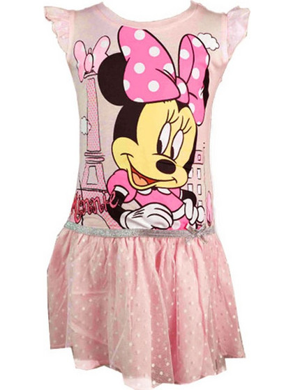 Setino Minnie Mouse Παιδικό Φόρεμα με Τούλι Ροζ MIN-G-DRESS-11