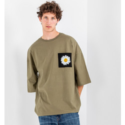 Tee Library Reverse T-Shirt (TDS-23-OT-Khaki)