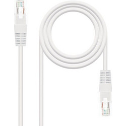 Nanocable U/UTP Cat.6 Καλώδιο Δικτύου Ethernet 2m White