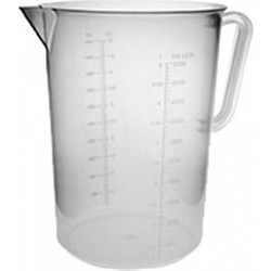 Κανάτα/Μεζούρα πλαστική PP, 2000ml, φ15x20.8cm (1 ΤΕΜ)