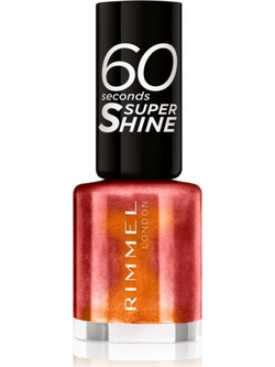 Rimmel 60 Seconds Super Shine 834 Fab! Pink Gloss Βερνίκι Νυχιών Μακράς Διαρκείας Quick Dry 8ml