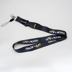 Μπρελόκ λαιμού Lanyard Drift King Μαύρο