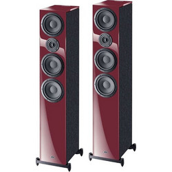 Heco Aurora 700 Ζεύγος Ηχείων Hi-Fi Δαπέδου 300W 3 Δρόμων Cranberry