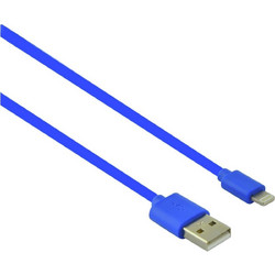 LAMTECH CHARGING & DATACABLE LIGHTNING 1m BLUE