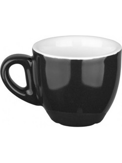 ready Φλυτζάνι Πορσελάνης 200cc, φ8.4x7cm, Σειρά Aroma, Μαύρη, LUKANDA (6 ΤΕΜ)