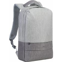 Rivacase Prater 7562 Αδιάβροχο Αντικλεπτικό Backpack Laptop 15.6" Grey/Mocha