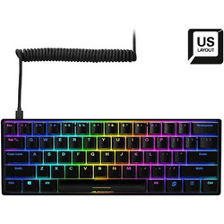 Sharkoon SGK50 S4 Μηχανικό Gaming Πληκτρολόγιο 60% με Kailh Red Διακόπτες RGB Black