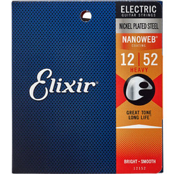 Elixir Strings 12152 Σετ 6 Χορδές Ηλεκτρικής Κιθάρας Nickel Plated Steel 12-52" Hard Tension