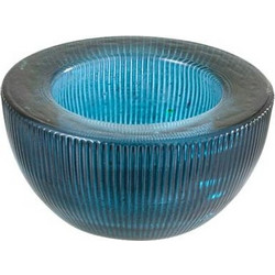 Διακοσμητικό Μπλε Bαζάκι Για Ρεσό Ribbed Blue (8 cm)