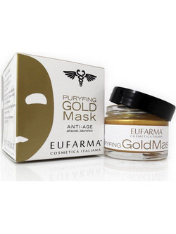 Eufarma Puryfing Gold Κρεμώδης Μάσκα Προσώπου για Καθαρισμό Μαύρα Στίγματα & Αντιγήρανση 50ml