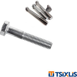 Βίδα Εξάγωνη Γαλβανιζέ Ημίπαση F.F. GROUP - 10mm (DIN931)