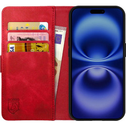 Θήκη Apple iPhone 16 Pro - Rosso Element PU Πορτοφόλι - Red (8719246453854)