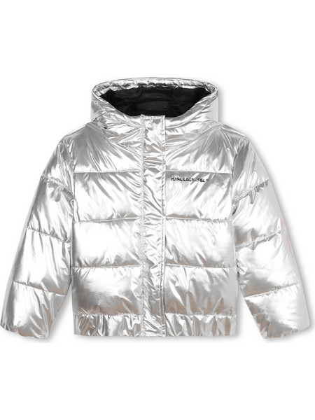 Karl Lagerfeld - Karl Lagerfeld Μπουφάν Puffer Metallic Silver (Z30233)