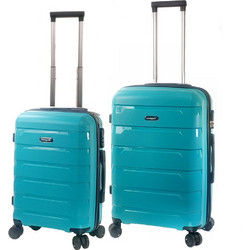 Diplomat SG180 Σετ Βαλίτσες 2τμχ Καμπίνας & Μεσαία Τιρκουάζ