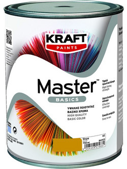 Kraft Paints Master Basics Πλαστικό Χρώμα Εσωτερικού Χώρου Ώχρα 0.75lt