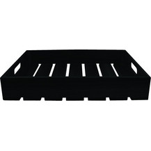 Κουτί Μπουφέ ξύλινο ακακίας με λαβές GN1 2x7cm βάθος μαύρο TableCraft c484523