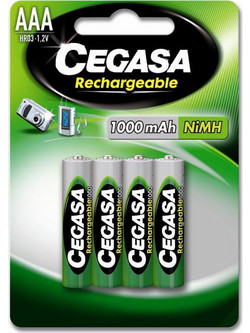 Cegasa Rechargeable AAA 1000mAh 4τμχ