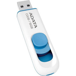 Adata DashDrive C008 16GB USB Stick 2.0 με USB-A Λευκό