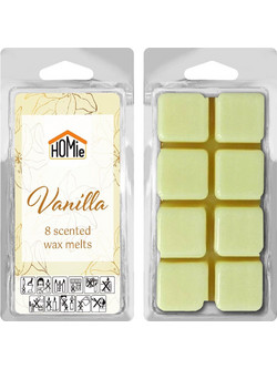Αρωματικό wax melt βανίλια σετ 8 κύβοι 80gr μπεζ 37-462