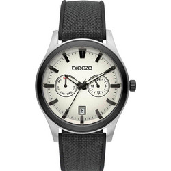 Breeze Standout Ανδρικό Ρολόι με Μαύρο Υφασμάτινο Λουράκι 112452.6